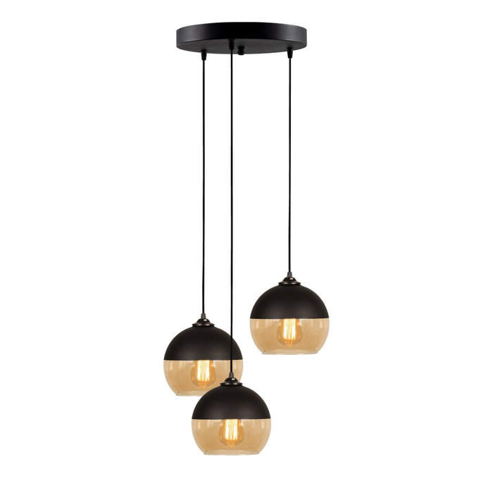 Opviq Camini - MR - 870 Lámpara de Araña Industrial Negro y Miel Opviq Camini - MR - 870 Lámpara de Araña Industrial Negro y Miel